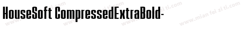 HouseSoft CompressedExtraBold字体转换